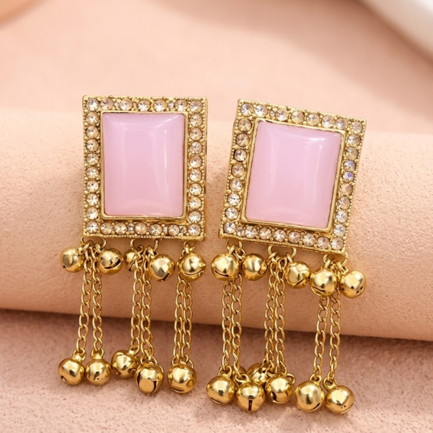 Gulabi Noor Kashmiri Danglers