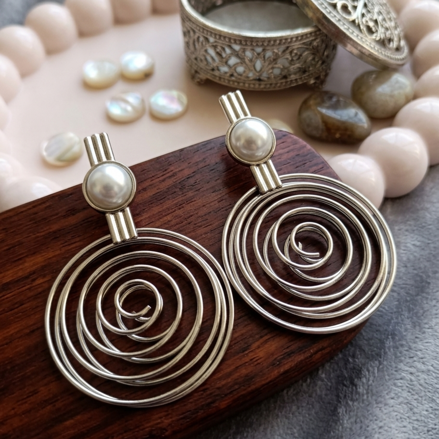 Hypnotic Spiral Earrings