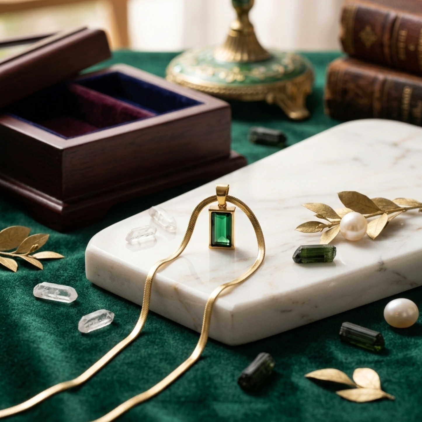 Royal Green Crystal Pendant