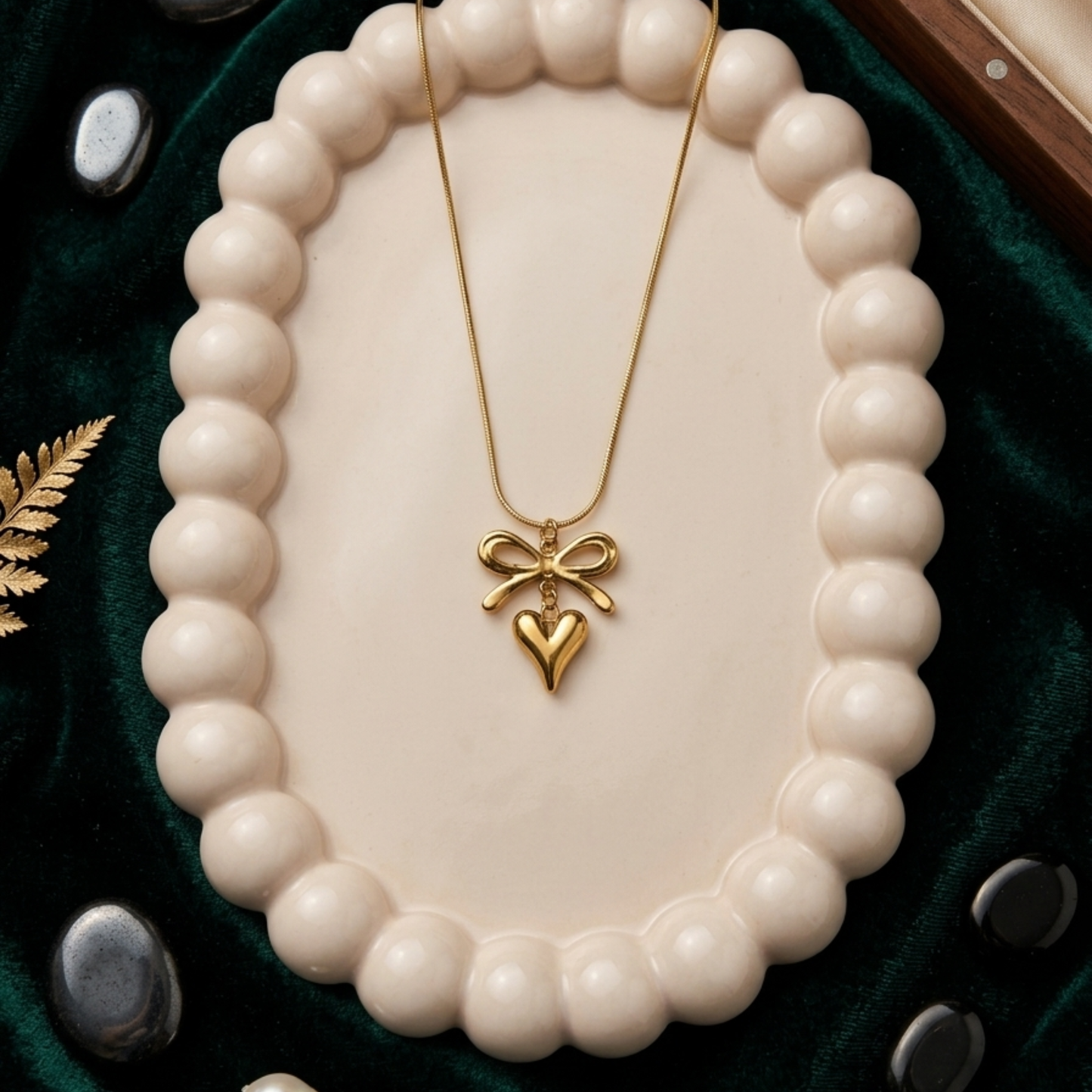 Love Knot Heart Pendant