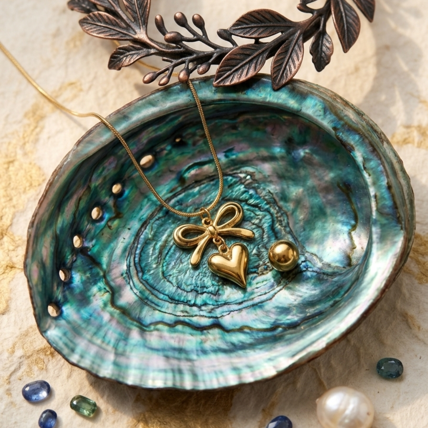 Love Knot Heart Pendant