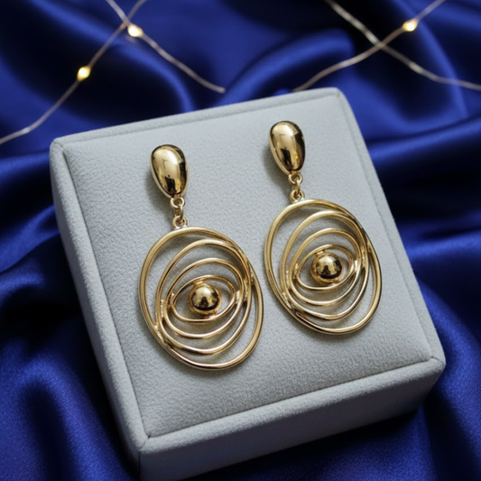 Golden Orbit Earrings