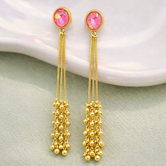 Gulabi Zoon Kashmiri Tassel Earrings