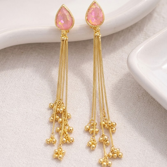 Kashmiri Rosé Sheen Earrings