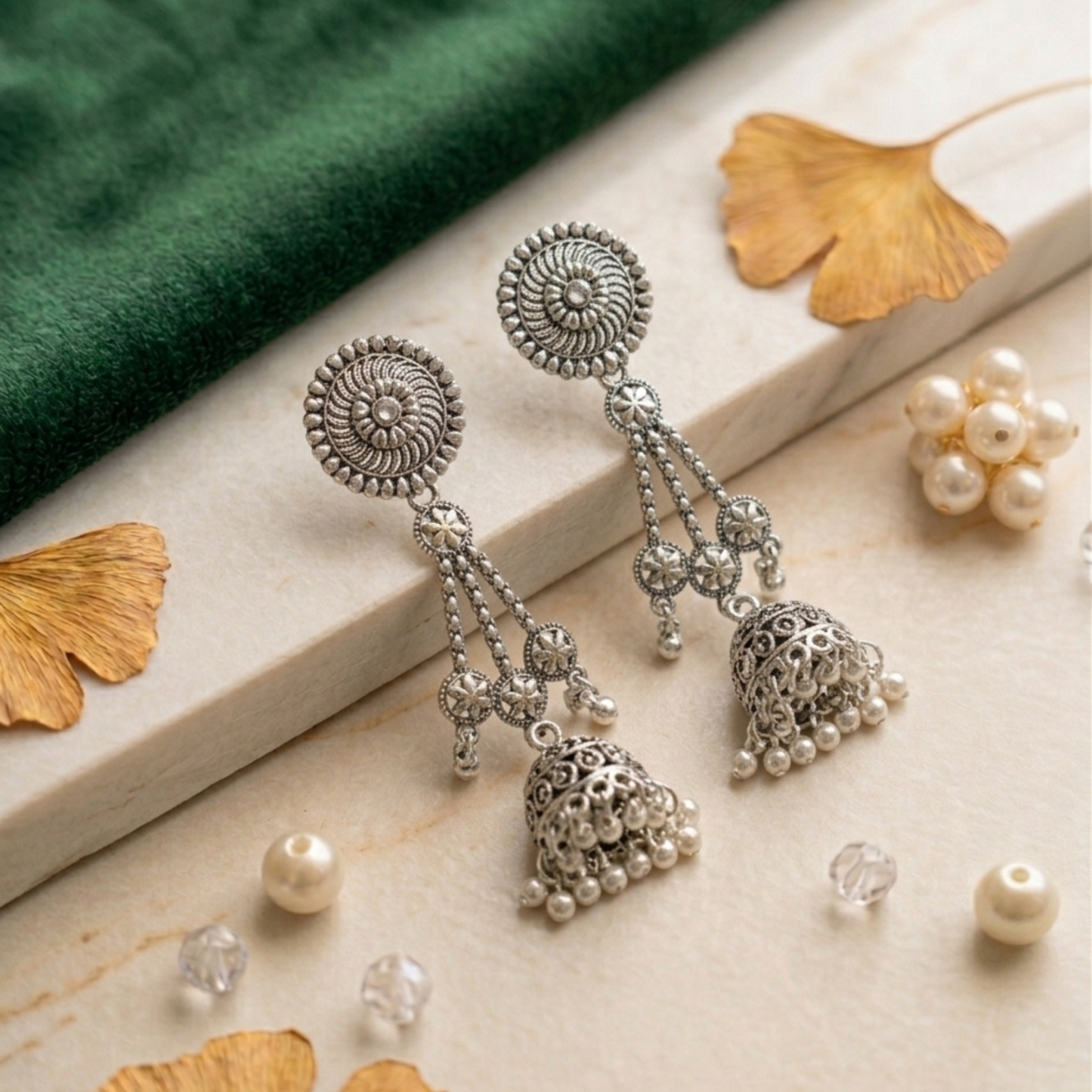 Royal Chandrika Jhumkas