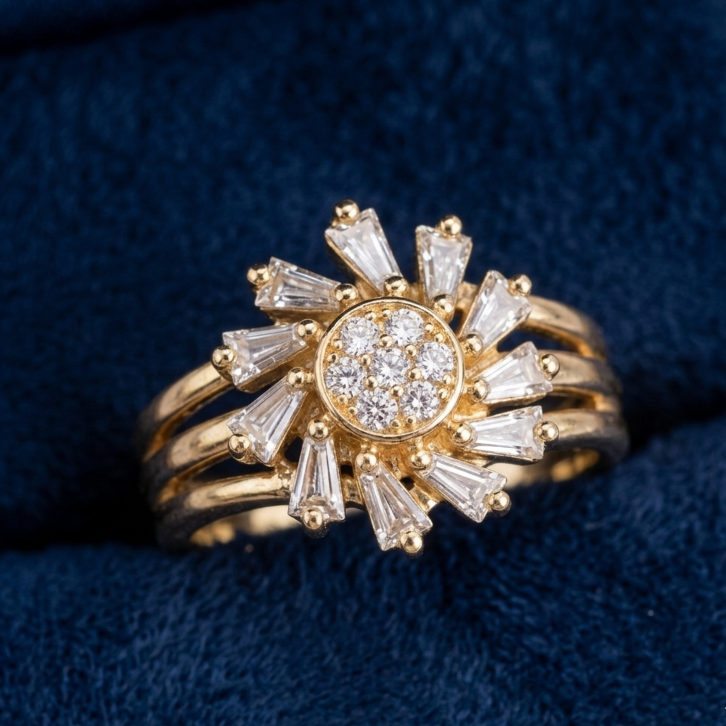 Luxe Floral Spark Ring