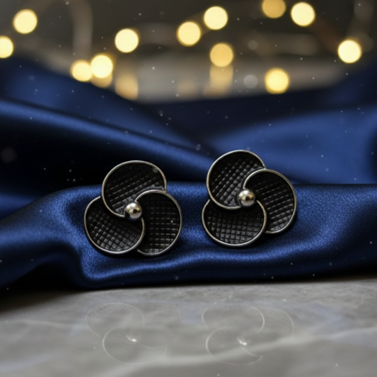 Midnight Petal Earrings