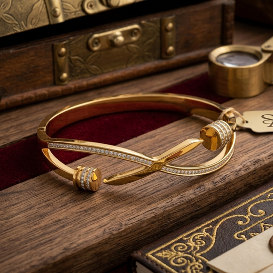 Velvet Gold Twist Bracelet