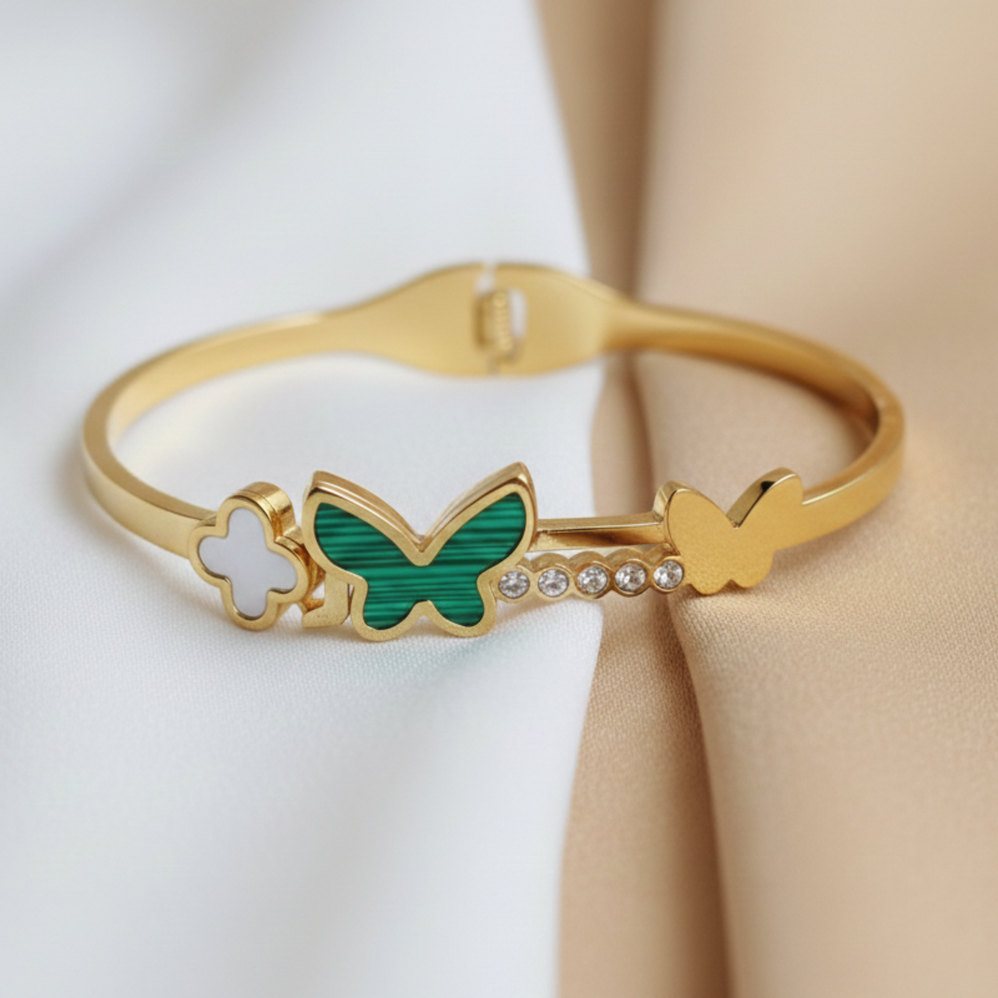 Green Wing Butterfly Bracelet