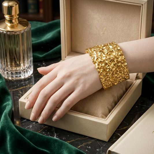 Molten Gold Luxe Cuff Bracelet