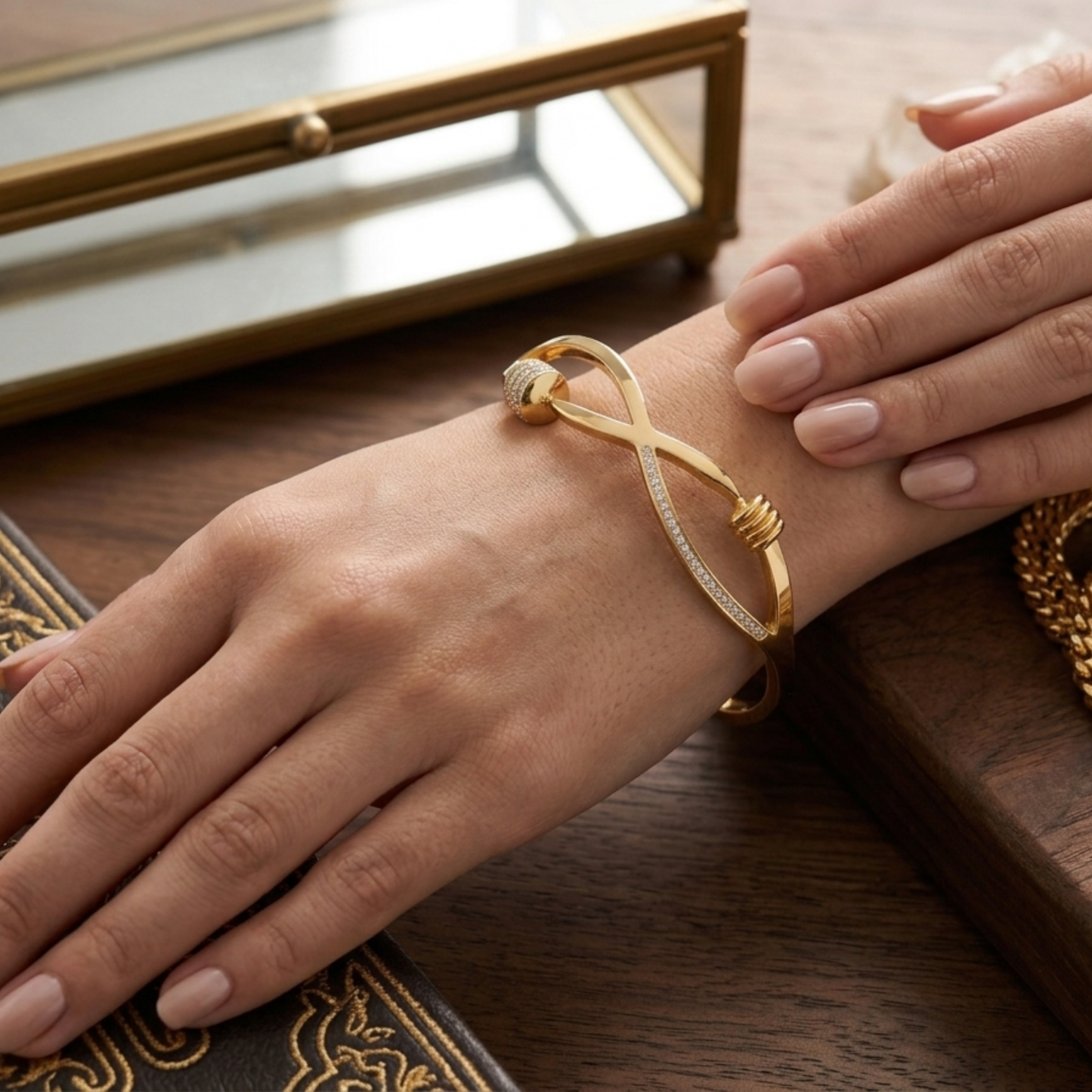Velvet Gold Twist Bracelet