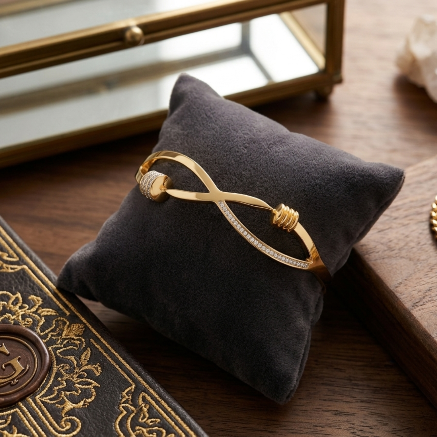 Velvet Gold Twist Bracelet