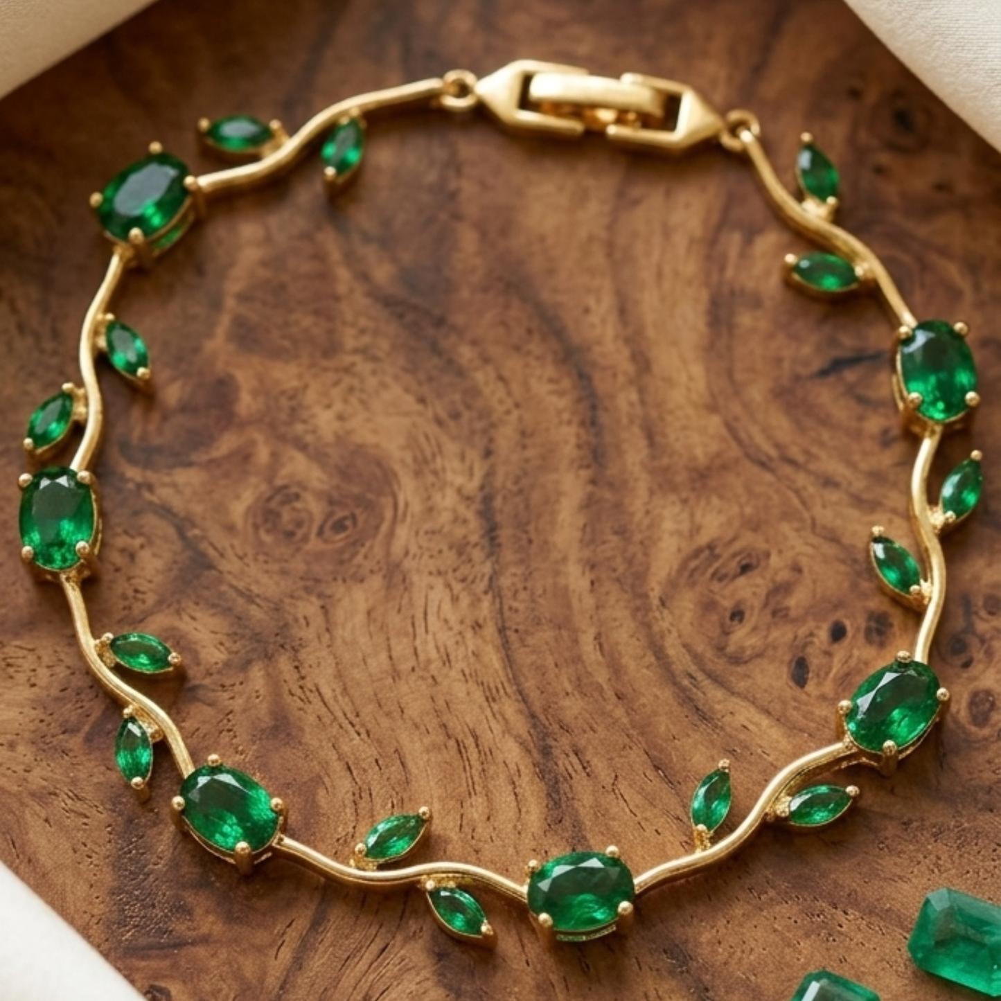 Green Tulip Bracelet