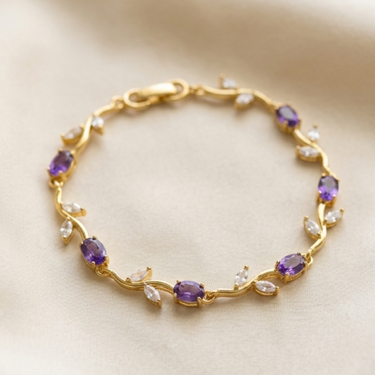 Purple Tulip Bracelet