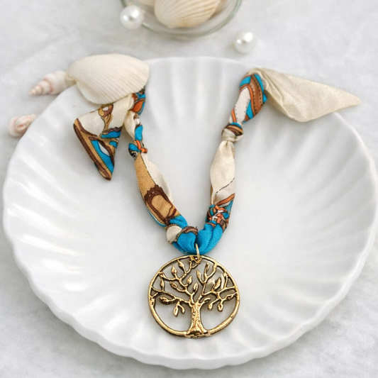 Tree of Life Scarf Necklace